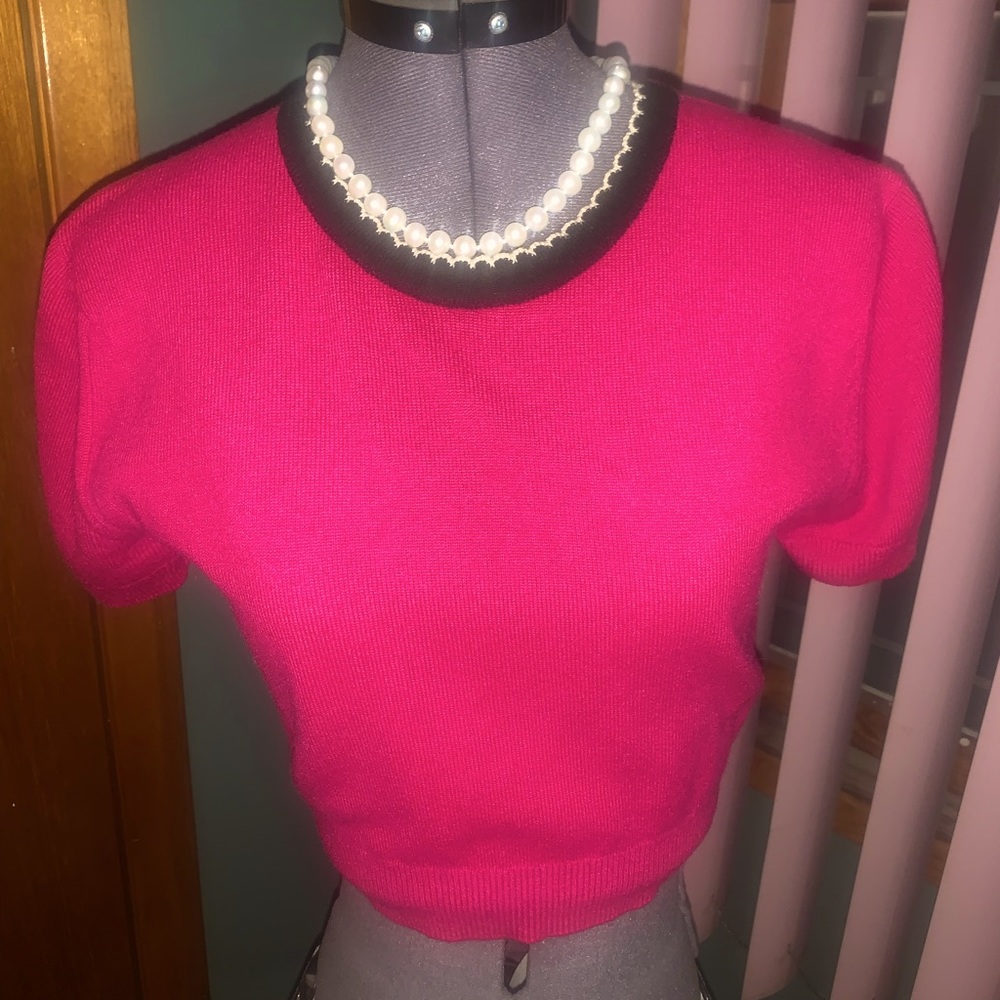 Vintage Chanel Cropped  Cashmere Sweater